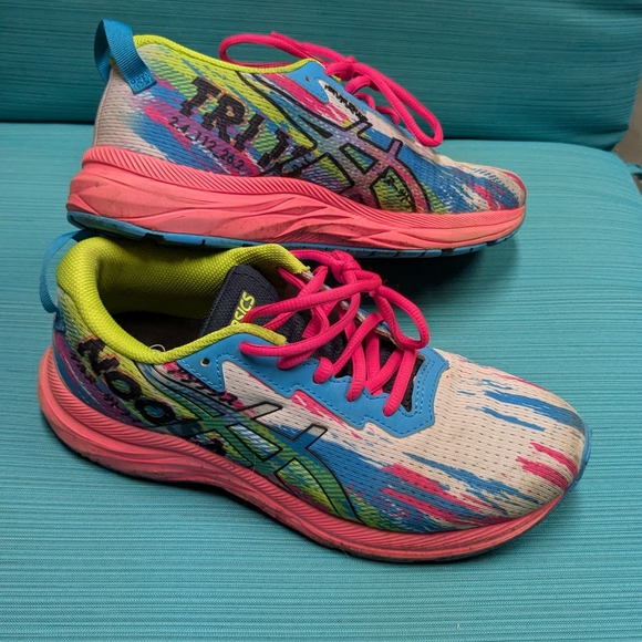 Men\'s ASICS Multicolor Running Shoes with Pink and Blue Highlights - 6.5 main image 6